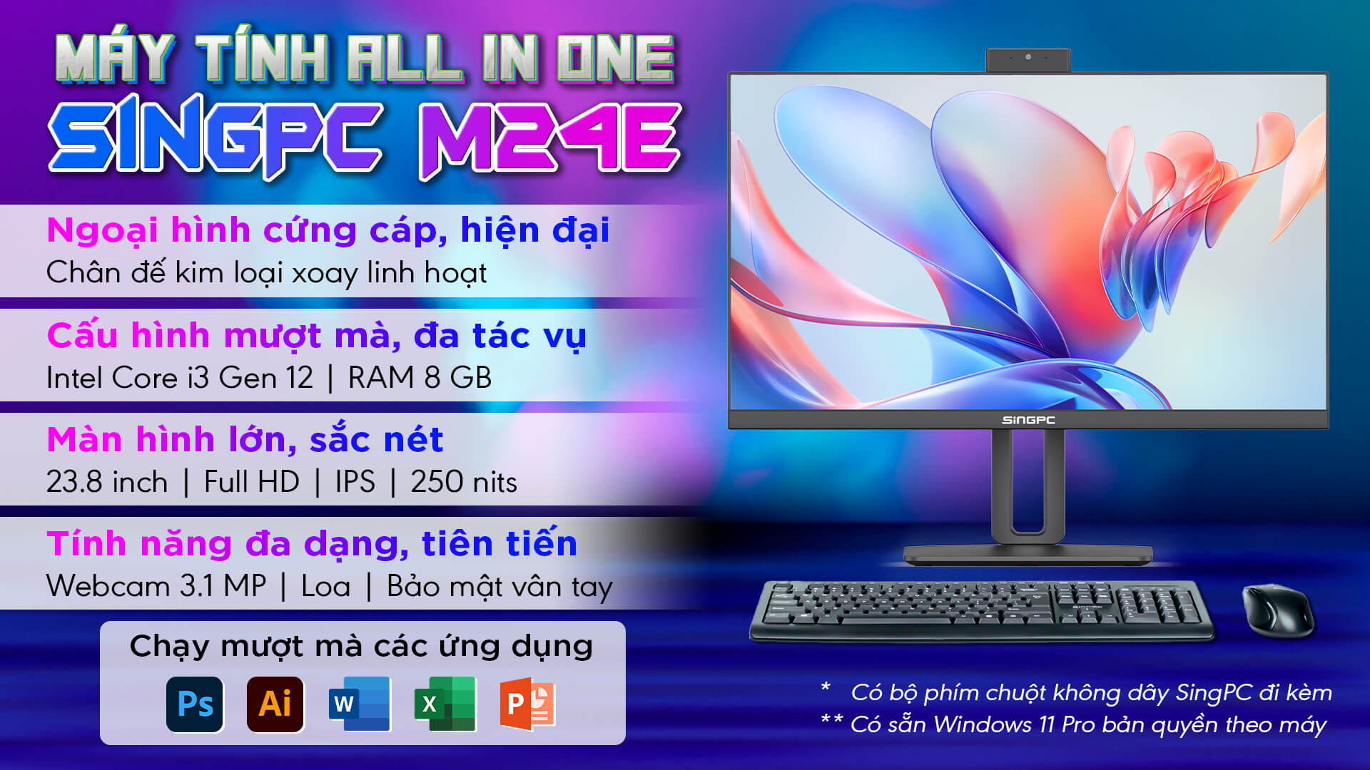 Máy tính AIO SingPC 24E